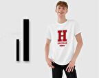 BK Gift Harvard Tasarımlı Erkek Beyaz T-shirt, Arkadaşa Hediye, Doğum Günü Hediyesi, Trend Tişört, Sevgili Hediyesi-2