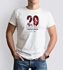 BK Gift 29 Ekim Tasarımlı Erkek Beyaz T-shirt-2, Arkadaşa Hediye, 29 Ekim Hediyesi Hediyesi, Trend Tişört, 100.Yıl Hediyesi