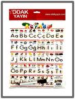 Odak Yayın Alfabe Kartı Kalemli A4
