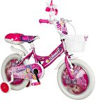 TommyBike 16 Jant Bisiklet Kapaklı Kız Bisikleti 4-7 Yaş Çocuk Bisikleti