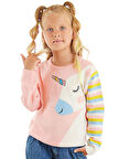 Unicorn Kız Çocuk Pembe Triko Kazak