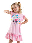 Unicorn Magic Kiz Çocuk Pembe Elbise