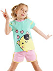 Kalpler Kız Çocuk T-shirt Şort Takım