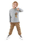 Cepte Kaplan Erkek Çocuk T-shirt Pantolon Takım
