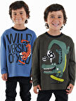 Skate Erkek Çocuk 2'li Paket T-shirt
