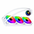 PowerBoost Deep 360 ARGB 360mm AM5/1700P Beyaz İşlemci Sıvı Soğutucu