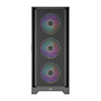 PowerBoost PB-P1600B USB 3.0 Mesh ARGB Fanlı Gaming Siyah Kasa  (PSU Yok)