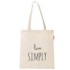 Baghashtag Bez Çanta Live Simply Baskılı