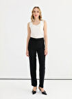 Selen Normal Bel Standart Siyah Kadın Pantolon 25YSL5345