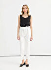 Selen Normal Bel Standart Ekru Kadın Pantolon 25YSL5347