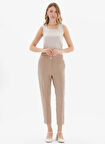 Selen Normal Bel Standart Bej Kadın Pantolon 25KSL5482