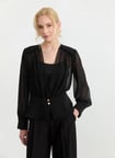 Selen Siyah Kadın Ceket 26YSL1596