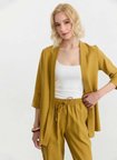 Selen Haki Kadın Standart Fit Ceket 26YSL1628