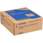 Tonersepeti Epson C9300 C13S050606 Orjinal Sarı Toner 2'Li