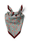 Kadın Açık Mavi Küçük Nar Desenli 50x50 Bandana