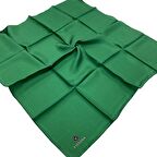 Vissona Tivil Yeşil Düz İpek Eşarp DGN50827-0035