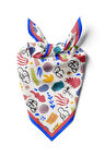 Modabutik Geometrik Portre Desenli Bandana