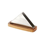 Ahşap Standlı Üçgen Peçetelik