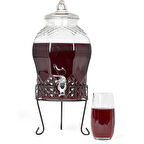 Cam Şerbetlik Musluklu 6 Litre