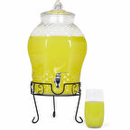 Cam Şerbetlik Musluklu 10 Litre