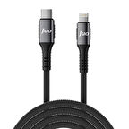 Juo 27W USB Type-C to Lightning iPhone iPad Örgülü Hızlı Şarj ve Data Kablosu 2 Metre