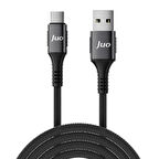 Juo 66W USB-A to Type-C Örgülü Hızlı Şarj ve Data Kablosu 2 Metre