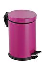 Hiper 12 Lt Kapaklı Çöp Kovası Fuşya 