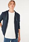Mavi Fermuarlı Lacivert Sweatshirt 065582-26828