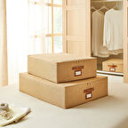 Ocean Home Textile 2'li Jüt Destekli Hurç Set  45 x 55 x 18 + 55 x 70 x 18 cm