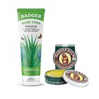 Badger Aloe Vera Jel Ve Badger Balm El Kremi Set 118 mL / 21 gr