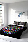 Nevresim Takımı %100 Doğal Pamuk Çift Kişilik 3d Digital Mandala 4