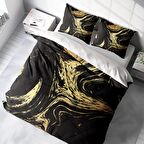Monohome Black Design 3D Temalı Pamuk Saten Çift Kişilik Nevresim Takımı