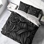 Monohome Zebra 3D Temalı Pamuk Saten Çift Kişilik Nevresim Takımı
