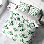 Monohome Bigarden 3D Temalı Pamuk Saten Çift Kişilik Nevresim Takımı