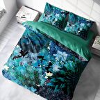 Monohome Akvaryum 3D Temalı Pamuk Saten Çift Kişilik Nevresim Takımı