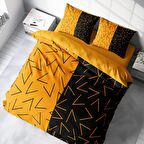 Monohome Gold Sembol 3D Temalı Pamuk Saten Çift Kişilik Nevresim Takımı