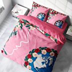 Monohome Woman Day 3D Temalı Pamuk Saten Çift Kişilik Nevresim Takımı