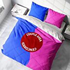 Monohome Couple Area 3D Temalı Pamuk Saten Çift Kişilik Nevresim Takımı