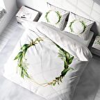 Monohome Sarmaşık 3D Temalı Pamuk Saten Çift Kişilik Nevresim Takımı