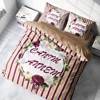 Monohome Anneler Günü IV 3D Temalı Pamuk Saten Çift Kişilik Nevresim Takımı