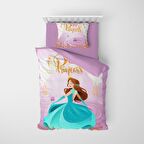 Monohome Mavi Prenses Çizgi Kahraman Pamuk Saten Çocuk Nevresim Takımı