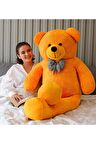 Papyonlu Sevimli Büyük Peluş Ayıcık, 130 Cm - % 100 Yerli