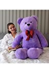 Papyonlu Sevimli Büyük Peluş Ayıcık, 130 Cm - % 100 Yerli