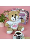Oyuncak Ayıcı 25 Cm Happy Birthday Yazılı Çiçek Ayı