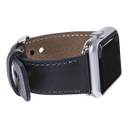 Bouletta Apple Watch Uyumlu Deri Kordon 42-44-45mm CZ01 Lacivert