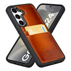 Bouletta Samsung Galaxy S24 Uyumlu Deri Arka Kapak FXCP RST2EF