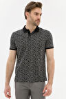 Siyah Slim Fit Polo Yaka T-Shirt
