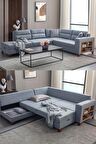 Eymense Tloft Köşe Koltuk Takımı Gri
