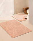Panier 2'li Banyo Paspası - Pudra - 60x100 cm