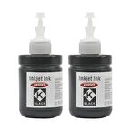 Ekoset Epson L655 Uyumlu Siyah Muadil Mürekkep 2 adet 140 ml